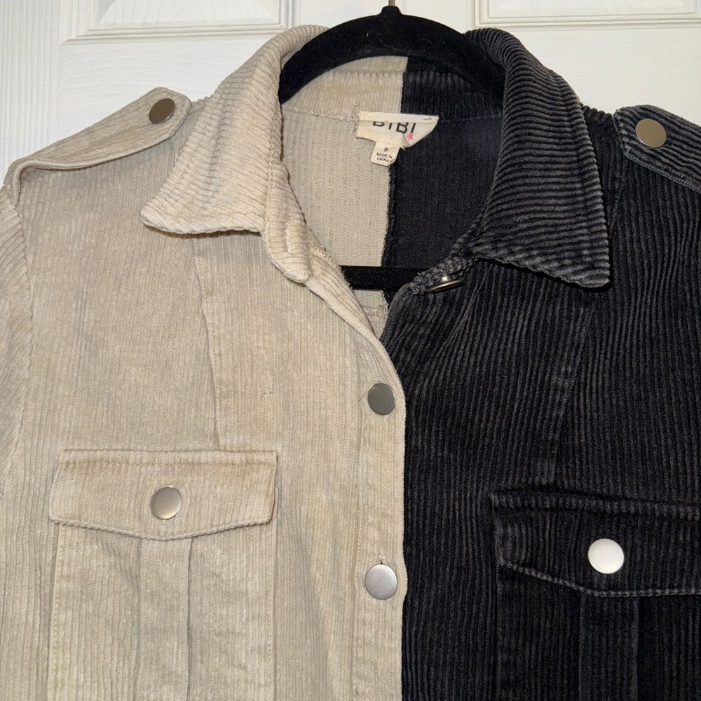 BiBi Two-Tone Corduroy Jacket - Picture 6 of 7